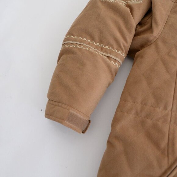 VTG Cabela's for Women 80% Goose Down 100% Coyote Fur Hood Puffer Zip Up Jacket - Picture 12 of 15